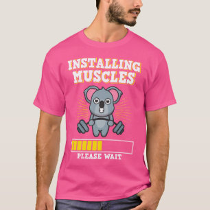 Camiseta Músculos Halterofilia Fuerza Barbell Peso Fitn