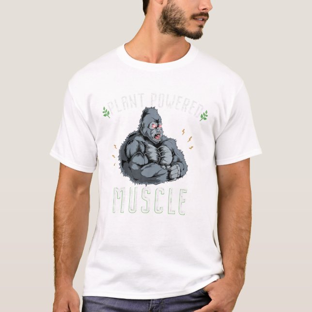 Camiseta Músculos impulsados por plantas Tasa de entrenamie (Anverso)