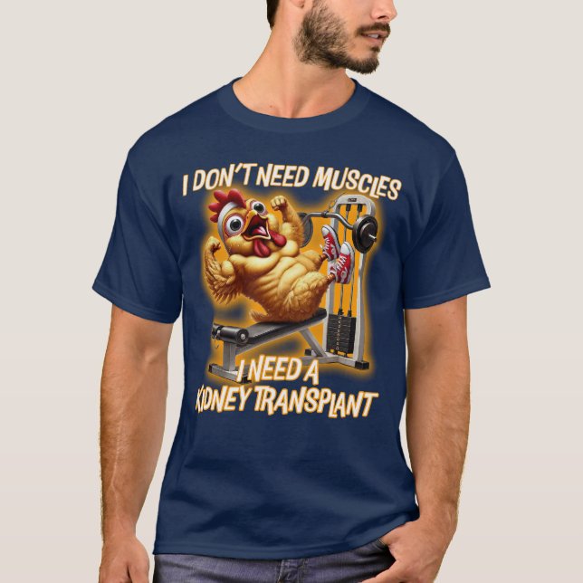 Camiseta ¿Músculos o Riñón? (Anverso)