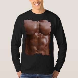 Camiseta Músculos Seis Envases Insulares I Músculos Falsos 