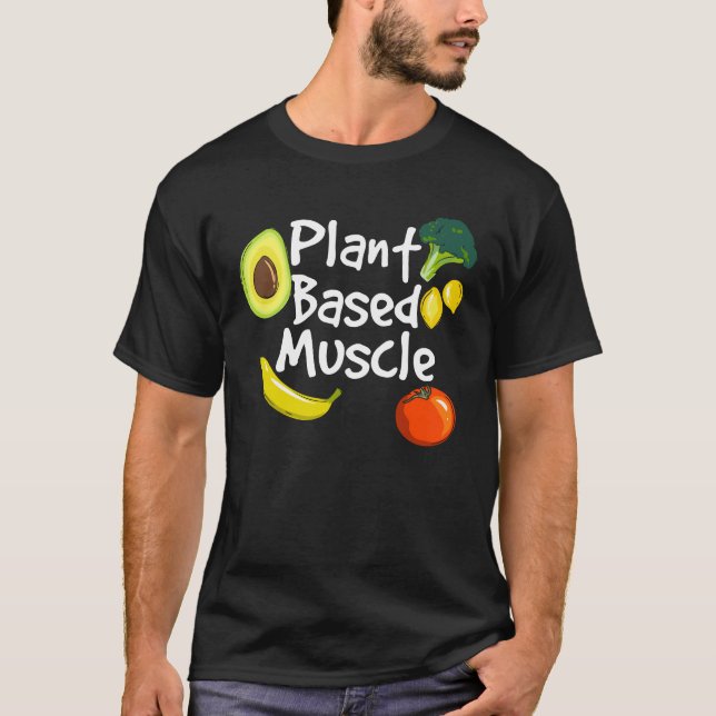 Camiseta Músculos vegetales Vegan Fitness (Anverso)