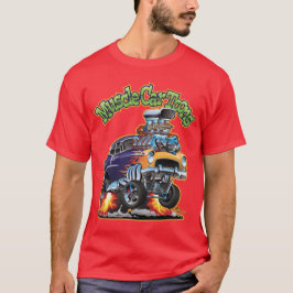 Camiseta Musculum Car Toons Automotive Personalizado Comic 