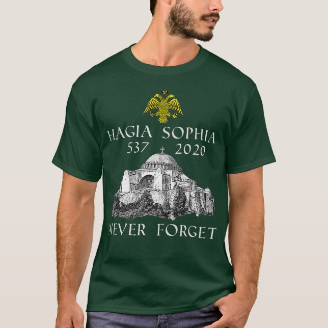 Camiseta Museo de la Iglesia de Santa Sofía Iconos romanos  (Anverso)