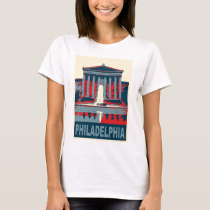 Camiseta Museo de Philadelphia en azul
