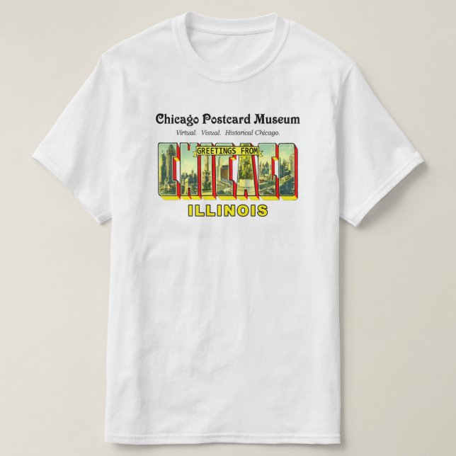 Camiseta Museo de Postales de Chicago (Diseño del anverso)