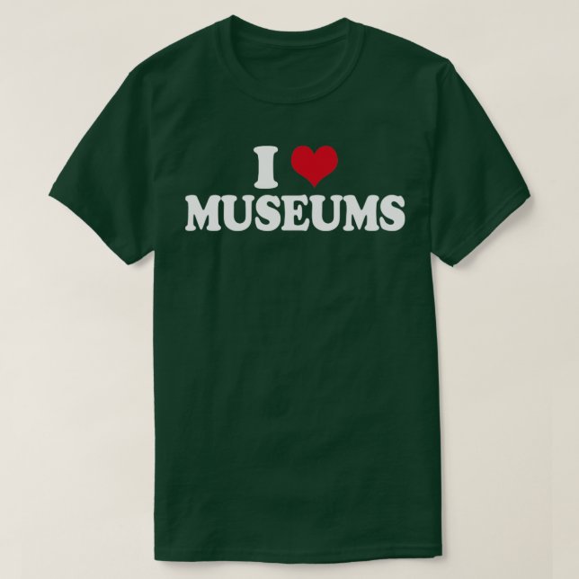 Camiseta Museo I Love Museos (Diseño del anverso)