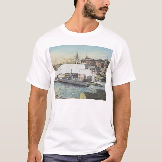 Camiseta Museo marítimo de Sydney del balcón del hotel. (Anverso)