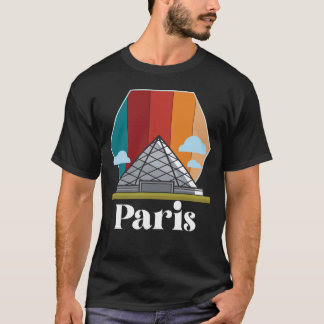 Camiseta Museo Retro Louvre de París Arte de Francia