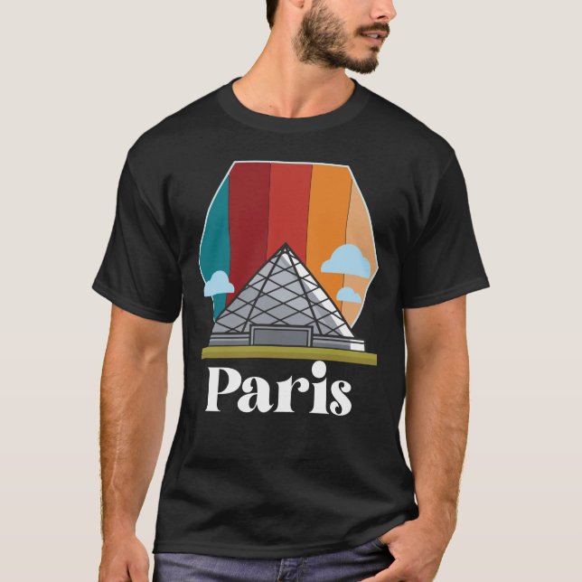 Camiseta Museo Retro Louvre de París Arte de Francia (Anverso)