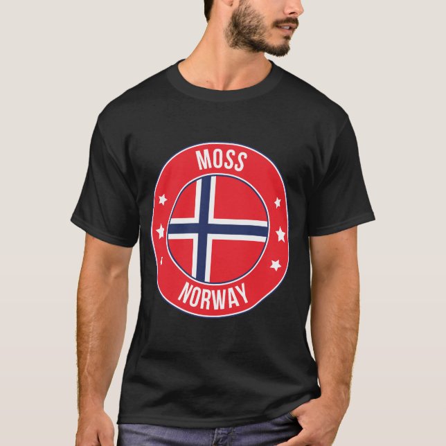 Camiseta Musgo, ciudad de Noruega (Anverso)