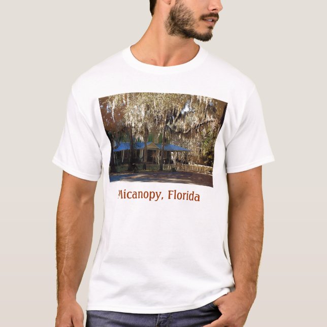 Camiseta Musgo español, Micanopy, la Florida (Anverso)