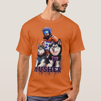 Camiseta Musher Dog Sledding TShirt