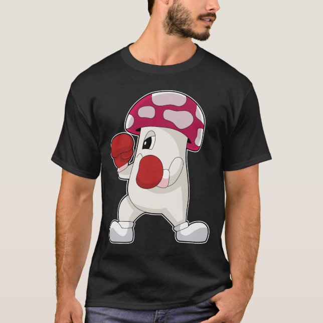 Camiseta Mushroom Boxer Guantes de boxeo Boxeo (Anverso)