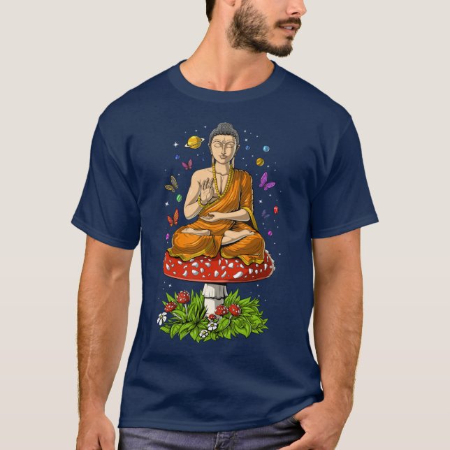 Camiseta Mushroom Buddha boy (Anverso)