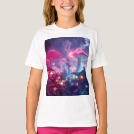 Camiseta Mushroom Bungalow Neon & Space Easter Bunny T