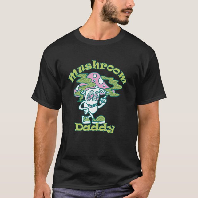 Camiseta Mushroom Daddy Vegan Mushroom Trippy 3 (Anverso)