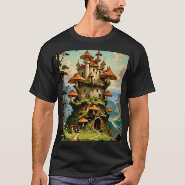 Camiseta Mushroom Fantasy Castlecore T-Shirt (Anverso)
