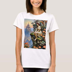 Camiseta Mushroom Fantasy Dreamscape Enchanted Castle Shirt