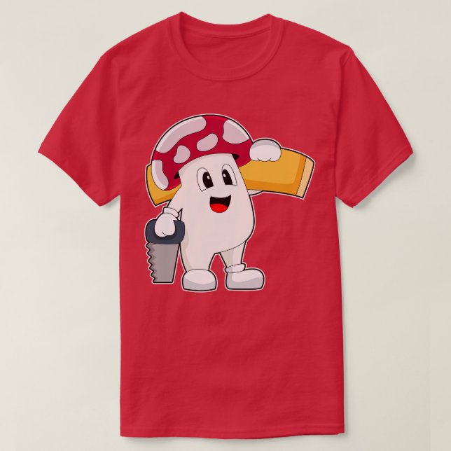 Camiseta Mushroom Handyman Saw (Diseño del anverso)