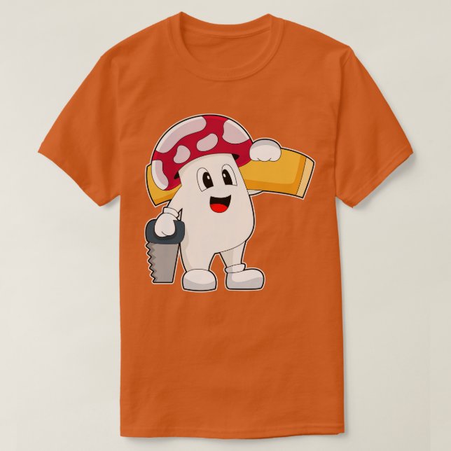 Camiseta Mushroom Handyman Saw (Diseño del anverso)