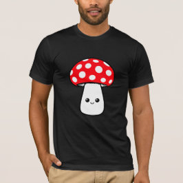 Camiseta Mushroom Happy Cute Smiling Face Kawaii Cheerful