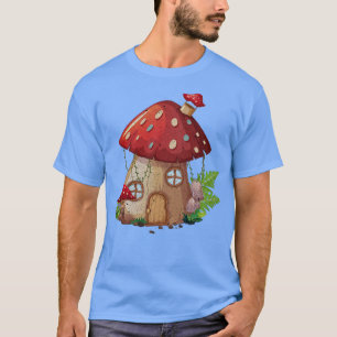Camiseta Mushroom House Cottagecore Fairy Garden