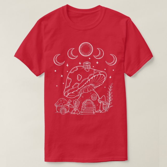 Camiseta Mushroom House Fairy Fantasy Toadstool Cute Shroom (Diseño del anverso)