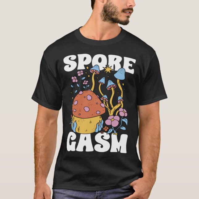 Camiseta Mushroom Hunting SporeGasm Morel Hunter Foraging (Anverso)