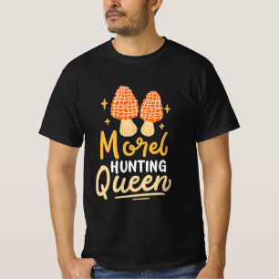 Camiseta Mushroom Morel Hunting Queen