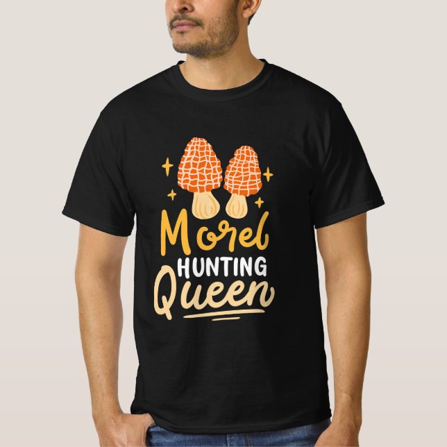 Camiseta Mushroom Morel Hunting Queen (Anverso)