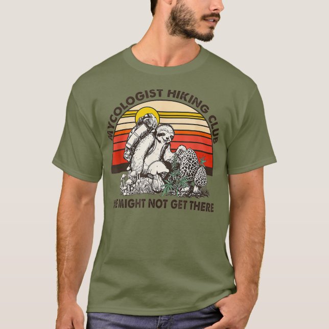 Camiseta Mushroom MyCologist Hiking Club Vintage (Anverso)