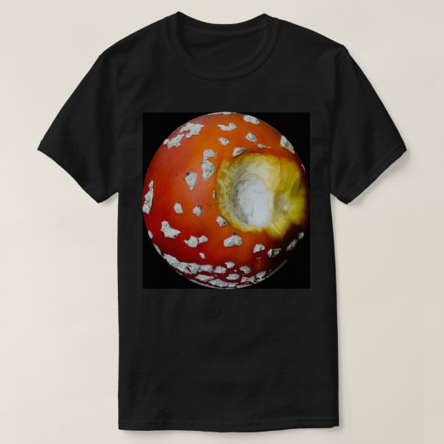 Camiseta Mushroom Rojo Amanita muscaria (Diseño del anverso)