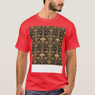 Camiseta Mushroom Seamless Pattern Fungus Hippie Shroom Eno