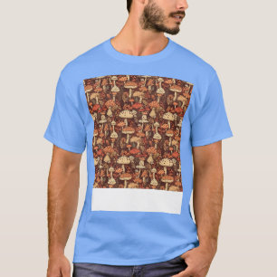 Camiseta Mushroom Seamless Pattern Fungus Hippie Shroom Eno