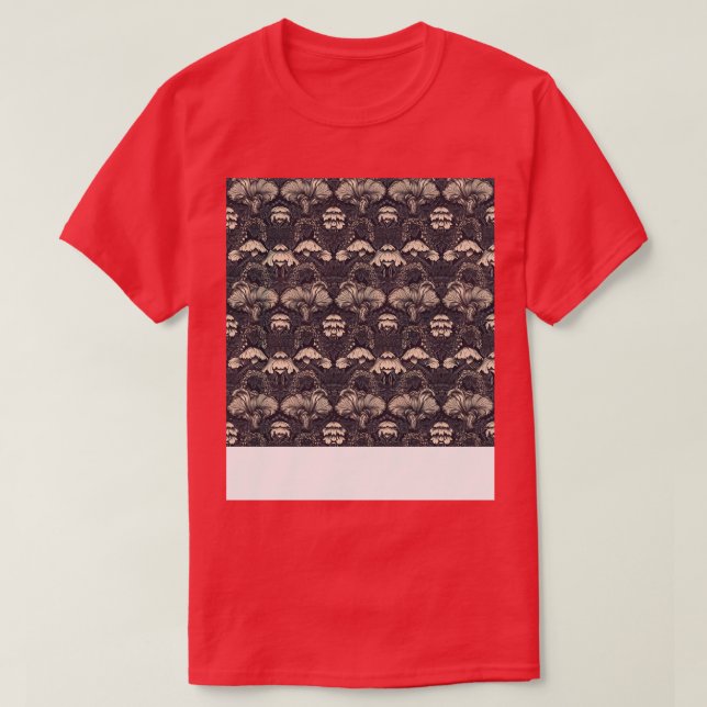 Camiseta Mushroom Seamless Pattern Fungus Hippie Shroom Eno (Diseño del anverso)