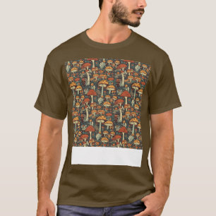 Camiseta Mushroom Seamless Pattern Fungus Hippie Shroom Eno