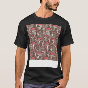 Camiseta Mushroom Seamless Pattern Fungus Hippie Shroom Eno