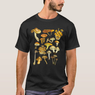 Camiseta Mushroom Shirt Mycology Fungi Foraging Mushroom Wh