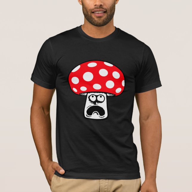 Camiseta Mushroom Shocked Surprised Face Funny Scream (Anverso)