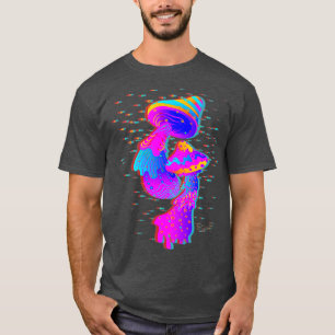 Camiseta Mushrooms Glitch Psychedelic