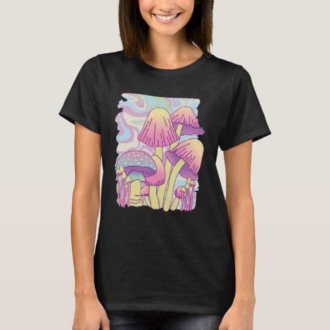 Camiseta Mushrooms trippy coloured (Anverso)