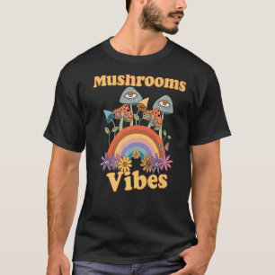 Camiseta Mushrooms Vibes Vintage Retro Mushroom Cottagecore