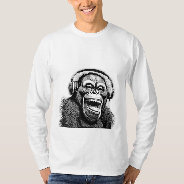 Camiseta Music Ape Long Sleeve Sweatshirt (Anverso)