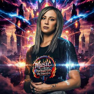 Camiseta Music Because Psychiatrists Are Expensive 