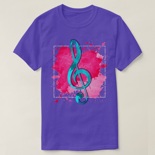 Camiseta Music Composer Gift Treble Clef (Diseño del anverso)