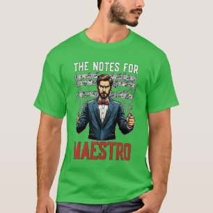 Camiseta Music Directorhe Notes For Maestro Music Lover ret