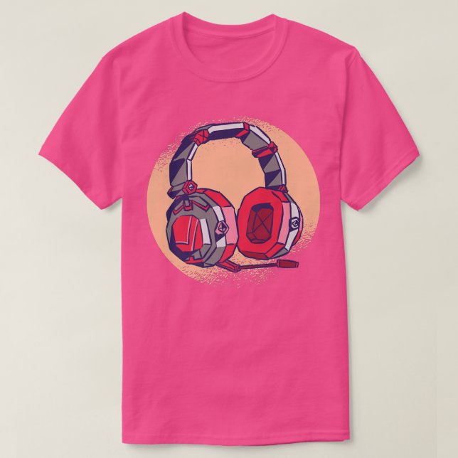 Camiseta Music earphones cool  (Diseño del anverso)