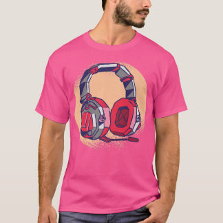 Camiseta Music earphones cool 
