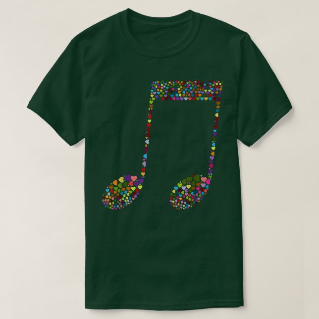 Camiseta Music Equals Life Frequency Musicians Music Note18 (Diseño del anverso)