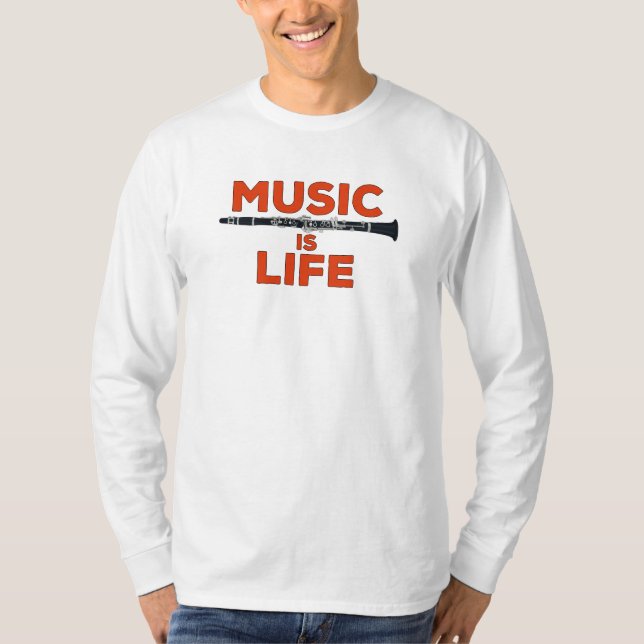 Camiseta Music is Life (Anverso)